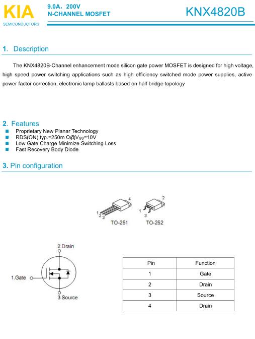 4820,KNX4820A/B,9.0A/200V