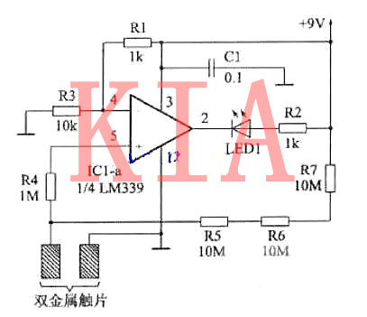 電子電路|觸摸開關電路圖分析-KIA MOS管