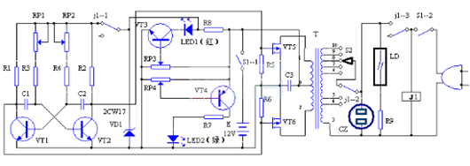 場效應(yīng)管逆變電路圖,100w逆變器電路-KIA MOS管